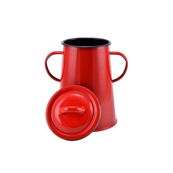 Perfect Home Vaschetta per grassi smaltata 2 litri rosso 10422