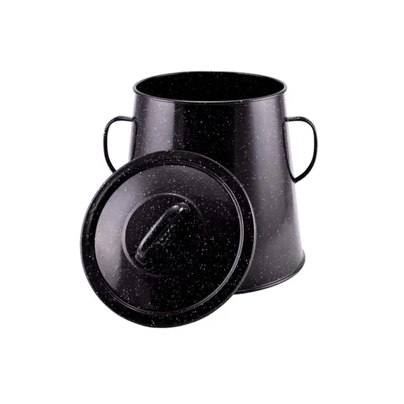 Perfect Home Vassoio per grassi smaltato 10 litri nero 10456