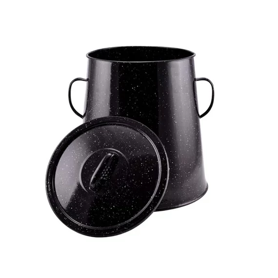 Perfect Home Vassoio smaltato 20 litri nero 10459