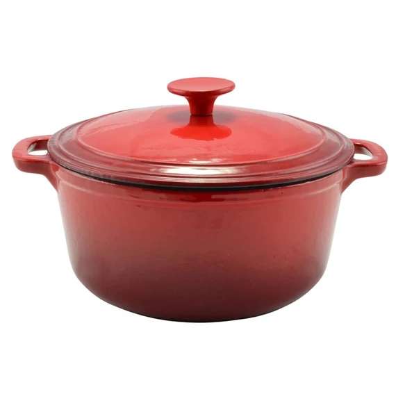 Perfect Home Casseruola in ghisa smaltata 26cm, 5,2l rosso 10566