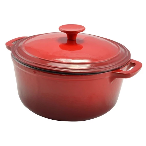 Perfect Home Casseruola in ghisa smaltata 28 cm, ~5,5 l rosso 10567
