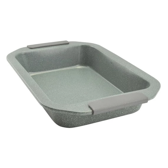 Teglia con Rivestimento Antiaderente Perfect Home 37,5x25 cm con Manici in Silicone – Modello 12452