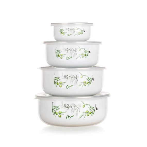 Set di ciotole smaltate OLIVES, 8 pezzi, 1320078OLIV