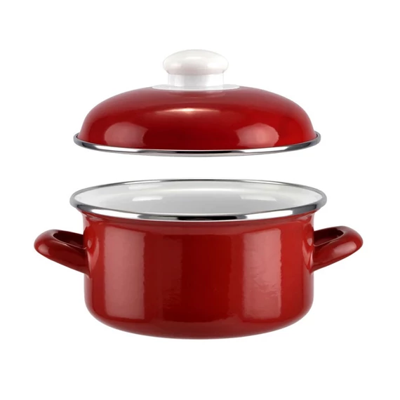 Pentola Smaltata con Coperchio Perfect Home 16 cm – Modello 14209