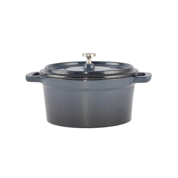 Perfect Home Casseruola in ghisa smaltata mini 14 cm Acciaio blu 28110