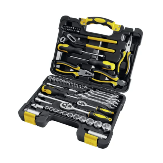 Set di Attrezzi da 65 Pezzi con Utensili in CR-V, in Valigetta – Modello 6452