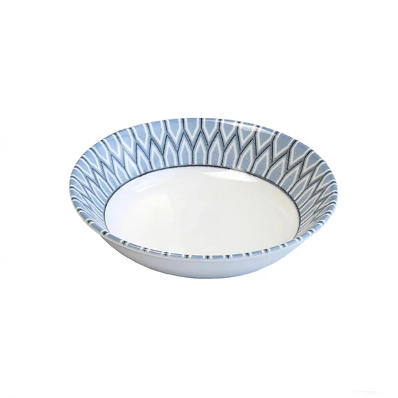 Perfect Home Piatto fondo 21,6×5 cm 1030-D blu-bianco 72261
