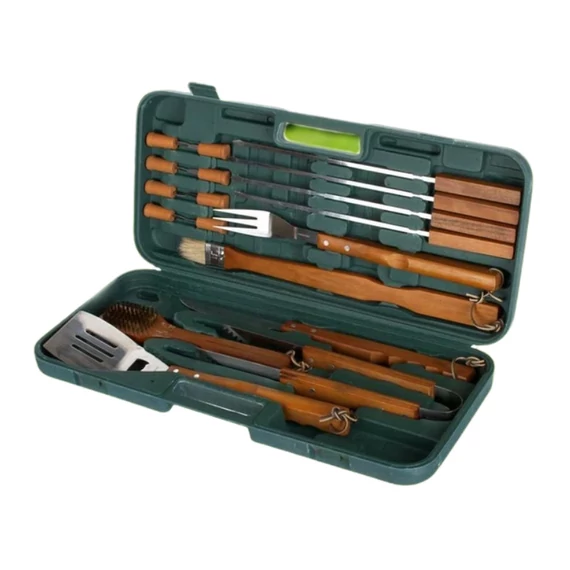 Set da barbecue BBQ, 18 pezzi, con custodia 5012033