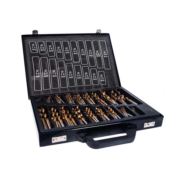 SET DI TRAPANI PER METALLO NERO 170PZ - 33300