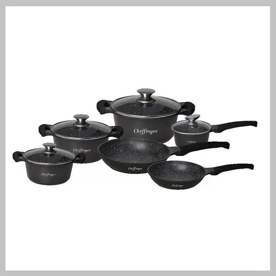 CHEFFINGER Set di pentole antiaderenti 10 pezzi – CF-DA1010