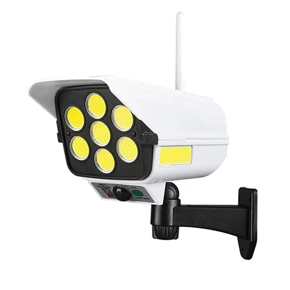 Lampada LED a forma di finta telecamera con sensore di movimento e pannello solare CL877B