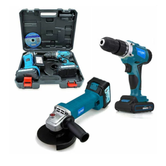 Set Flinke FK-8015 TWIN PACK – Trapano avvitatore e smerigliatrice angolare a batteria