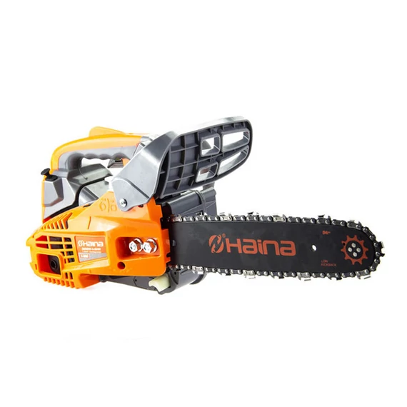 Motosega a scoppio Haina H-3500 per la potatura dei rami, funzionamento con una sola mano