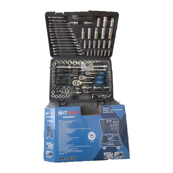 Set di attrezzi e bussole da 216 pezzi con valigetta – HA-0058