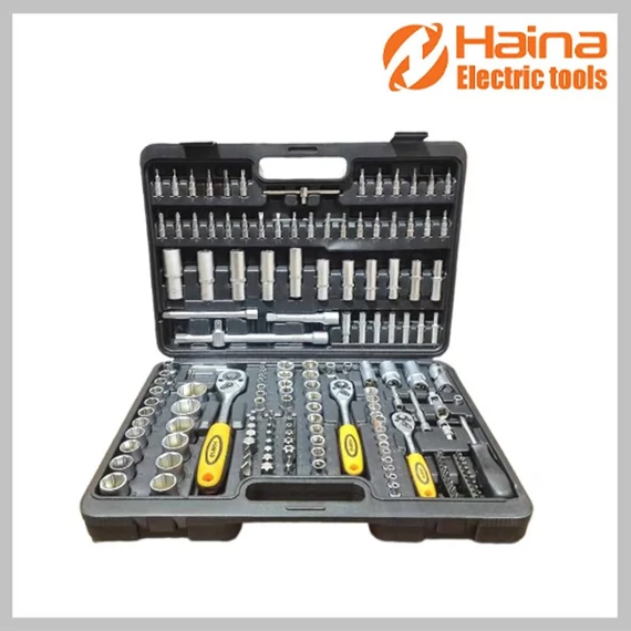 Set di chiavi a bussola e attrezzi Haina 207 pezzi – Modello HA-0059