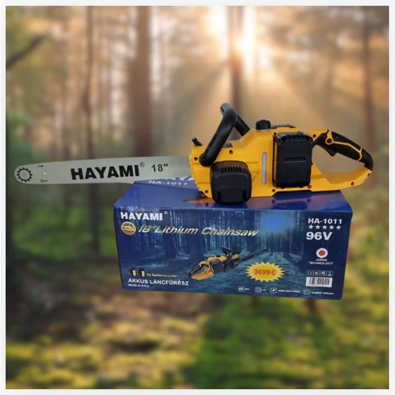 Motosega elettrica HAYAMI 96V con 2 batterie – HA-1011