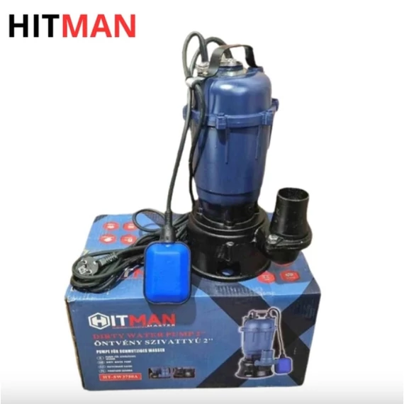 Pompa per Acque Reflue in Ghisa con Trituratore e Galleggiante HITMAN HT-SW3750A