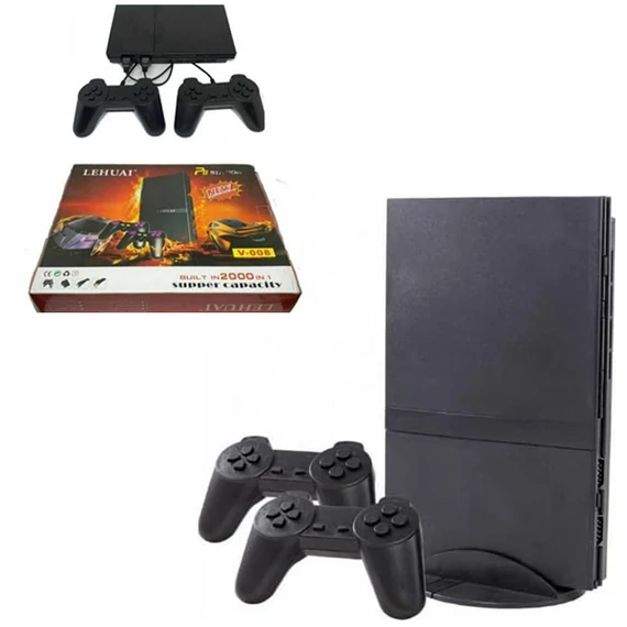 Videogioco Lehuai, console TV con 2 controller, 2000 giochi integrati KE24-374