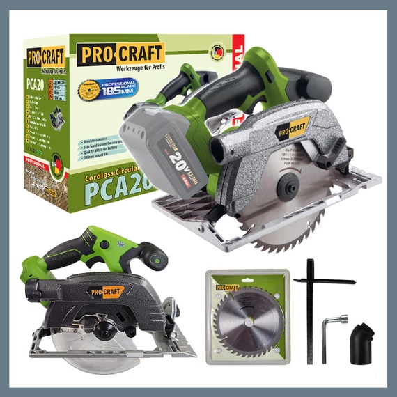 Sega circolare a batteria Procraft PCA20 (senza batteria e caricatore)