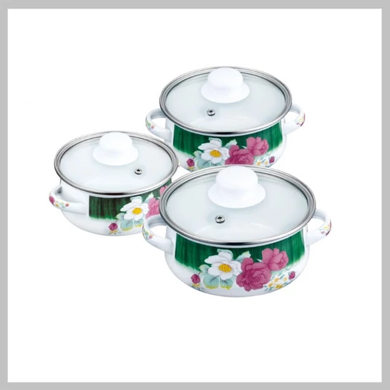 Set di pentole smaltate a induzione 6 pezzi – Peterhof PH 15867