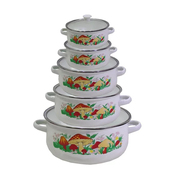 Set di Pentole Smaltate Peterhof 10 Pezzi PH15885