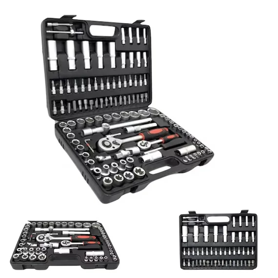 Set di attrezzi con cricchetto 108 pezzi Royalkraft Line – RKL-108SS