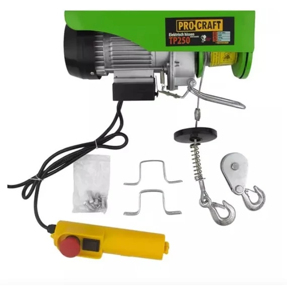 Paranco elettrico a cavo PROCRAFT TP250
