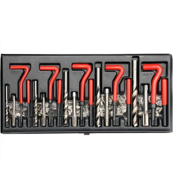 Kit professionale per riparazione filetti YATO 131 pezzi – M5–M12 (mod. YT-1763)