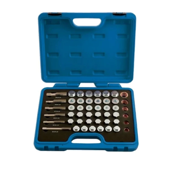 Haina Kit di riparazione della filettatura di scarico dell'olio 114 pezzi HA-2100