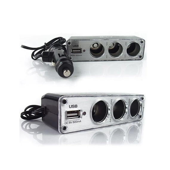 Distribuitore per Accendisigari Auto con USB – Modello Holm0037