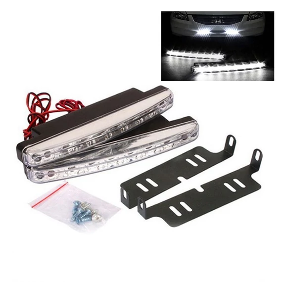 Luce di Posizione Giornaliera a LED per Auto 8 LED – Modello Holm0177
