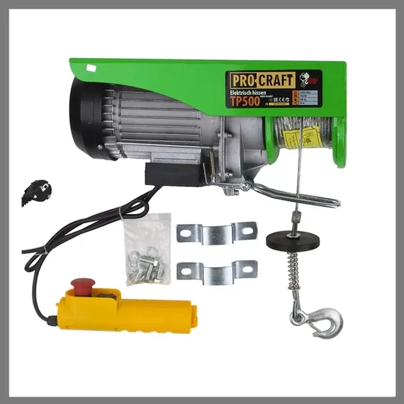 Paranco elettrico a cavo PROCRAFT TP500